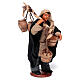 Man carrying tubs for 13 cm terracotta Neapolitan nativity scene s4