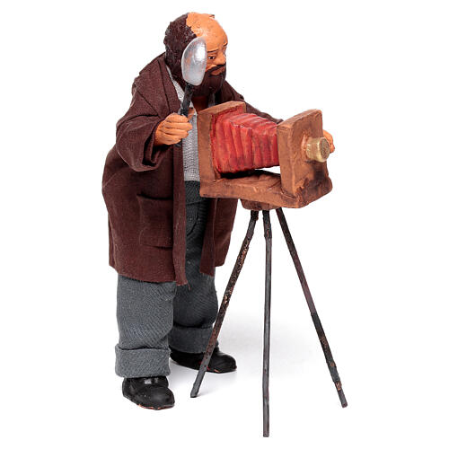 Photographe 13 cm crèche napolitaine terre cuite 3