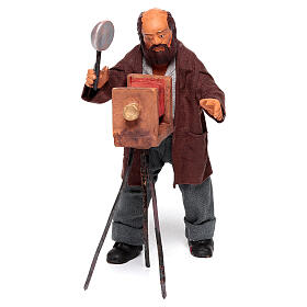 Fotografo presepe napoletano 13 cm terracotta