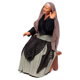 Coppia di pettegole presepe napoletano 15 cm terracotta