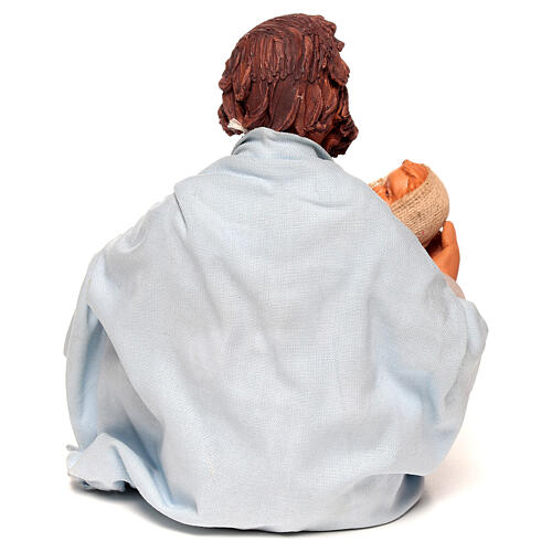 Natività dormiente 24 cm presepe napoletano terracotta 9