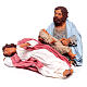 Natività dormiente 24 cm presepe napoletano terracotta s1