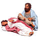 Natividade adormecida para presépio napolitano com figuras de terracota de 24 cm s1
