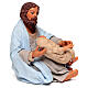 Holy Family statue sleeping 24 cm Neapolitan nativity terracotta s7