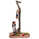 Fanciulla bimbo sull'albero 10 cm presepe napoletano terracotta s1
