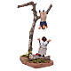 Fanciulla bimbo sull'albero 10 cm presepe napoletano terracotta s2