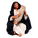 Sleeping Holy Family statue for 13 cm Neapolitan nativity terracotta s2