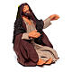 Sleeping Holy Family statue for 13 cm Neapolitan nativity terracotta s5