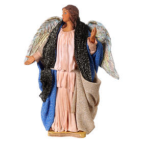 Engel in Bewegung aus Terrakotta neapolitanische Krippe, 24 cm