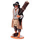 Woodcutter carries firewood for 30 cm terracotta Neapolitan nativity scene s3