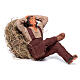 Homem adormecido na palha para presépio napolitano com figuras de 30 cm s4