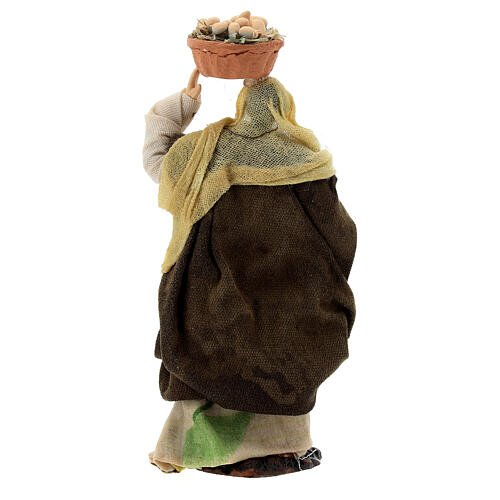 Neapolitan nativity figurine woman with eggs 13 cm 4