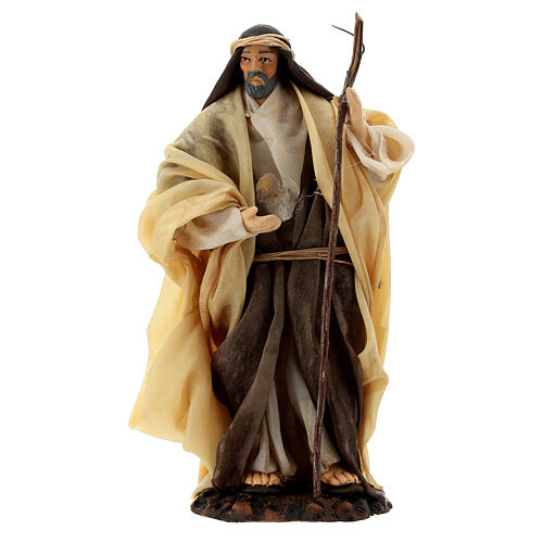 Saint Joseph, statue for Neapolitan Nativity Scene with 13 cm characters 1