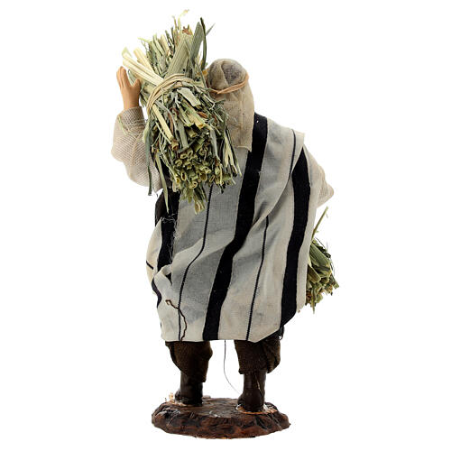 Man with bales of hay, statue for Neapolitan Nativity Scene with 13 cm characters 4