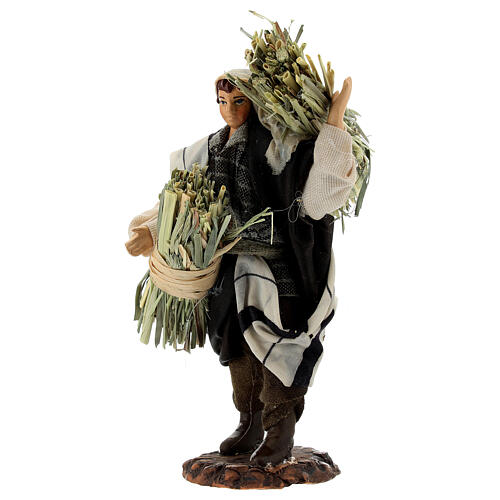 Man with straw 13 cm Neapolitan nativity 2