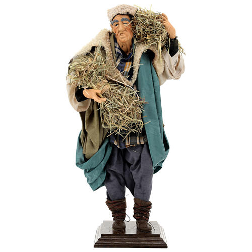 Shepherd with hay, statue for Neapolitan Nativity Scene with 45 cm characters 1