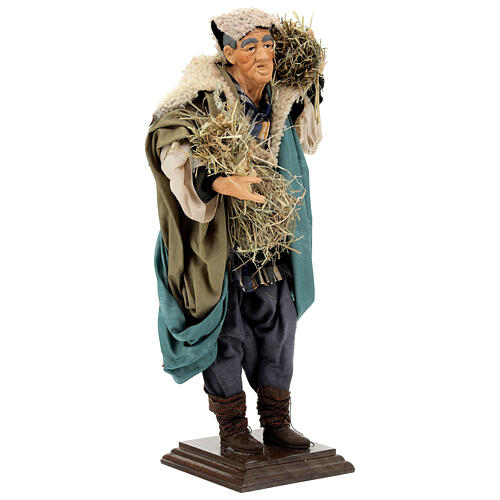 Shepherd with hay, statue for Neapolitan Nativity Scene with 45 cm characters 4
