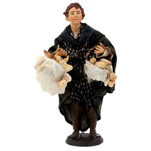 Child with bread, statue for Neapolitan Nativity Scene with 35 cm characters 1