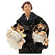 Statue boy carrying bread for 35 cm Neapolitan nativity s2