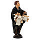 Statue boy carrying bread for 35 cm Neapolitan nativity s5