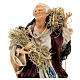 Statuina donna con fieno 35 cm presepe napoletano s2