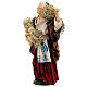 Statuina donna con fieno 35 cm presepe napoletano s3