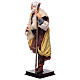 Man with wooden staff statue terracotta 45 cm Neapolitan nativity s2