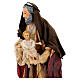Heiliger Joseph Figur aus Terrakotta mit Kind 30 cm neapolitanische Krippe s4