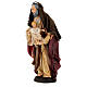 Saint Joseph avec Enfant Jésus santon pour crèche napolitaine 30 cm s3