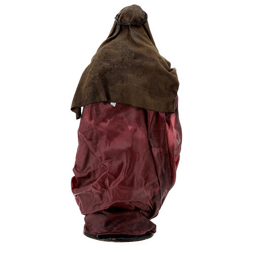 Figura Świętego Józefa z Dzieciątkiem Jezus z terakoty, 30cm, szopka neapolitańska 6