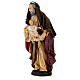 St Joseph with baby Jesus statue 30 cm terracotta Neapolitan nativity s3