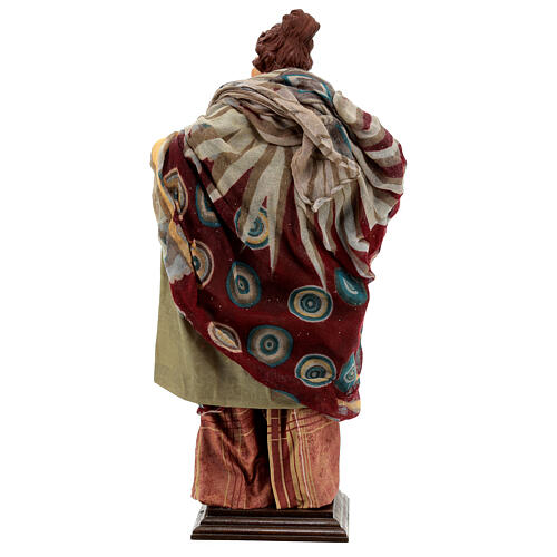 Estatua terracota mujer con quesos 45 cm belén napolitano 6