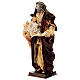 Heiliger Joseph Figur aus Terrakotta mit Kind 45 cm neapolitanische Krippe s3