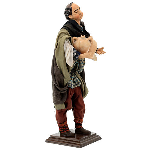 Man with jugs, statue for Neapolitan Nativity Scene of 45 cm 4