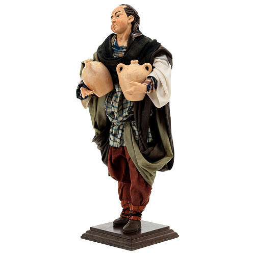 Homem com jarras figura para presépio napolitano de 45 cm altura média 3