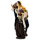 Femme avec tonneau santon terre cuite 35 cm crèche napolitaine s3
