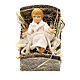 Enfant Jésus avec berceau en bois santon terre cuite 8 cm crèche napolitaine s1