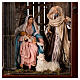Holy Family in a brown case, 60x30x30 cm, for 22 cm Neapolitan Nativity Scene s2