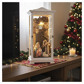 Natividad 22 cm relicario blanco 25x25x60 belén napolitano