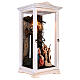 Natividade 22 cm vitrine branca 70x30x30 cm presépio napolitano s4