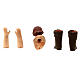 Körperteile-Set aus Terrakotta, junger Mann, für 13 cm Krippe s4