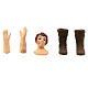 Körperteile-Set aus Terrakotta, Junge, für 13 cm Krippe s1