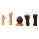 Körperteile-Set aus Terrakotta, Dudelsackspieler, für 13 cm Krippe s4