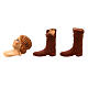 Set testa mani piedi giovane donna 13 cm presepe napoletano s2