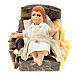Bambino Gesù nella sua culla 13 cm presepe napoletano s1