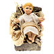Statua Gesù bambino nella culla 15 cm presepe napoletano s1