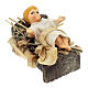 Baby Jesus statue in manger 15 cm Neapolitan nativity s3