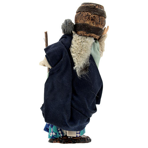 Old woman with a barrel for Neapolitan Nativity Scene with 15 cm characters 4
