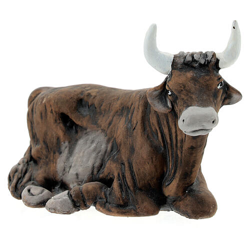 Figura boi para presépio napolitano de 13 cm 2