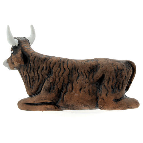 Figura boi para presépio napolitano de 13 cm 4